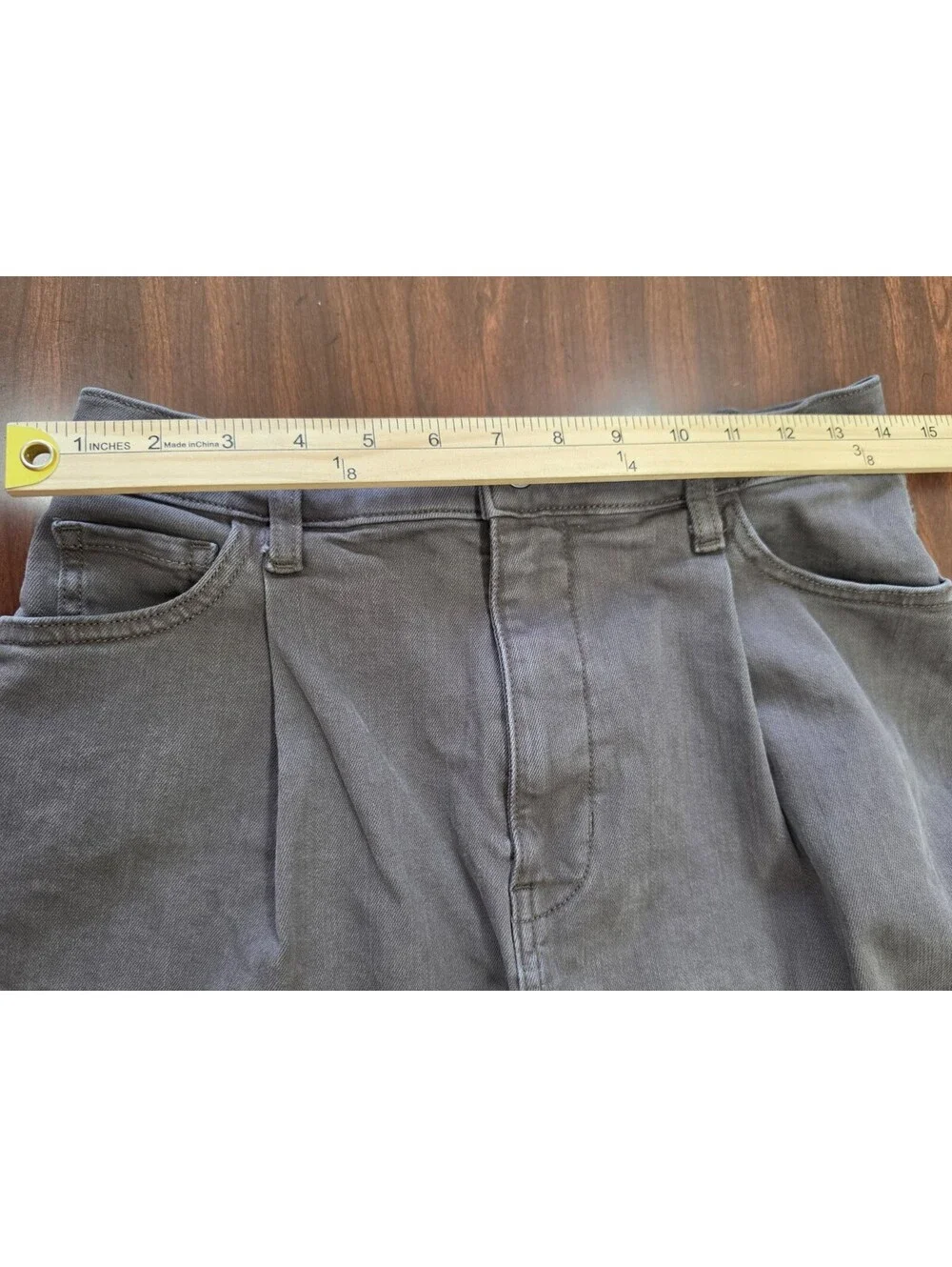 Banana Republic Factory Chocolate Brown Raw Hem Wide Leg Cropped Jeans Womens 28